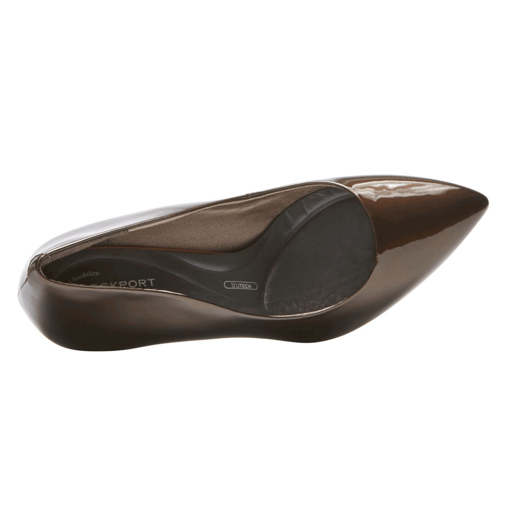 Rockport Pumps For Womens Dark Brown - Total Motion Valerie Luxe - LB7510392